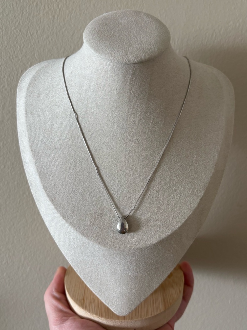 Sterling Silver Teardrop Necklace
